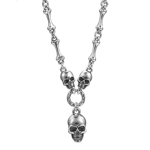 Bone Skull Chain - S925 Sterling Silver