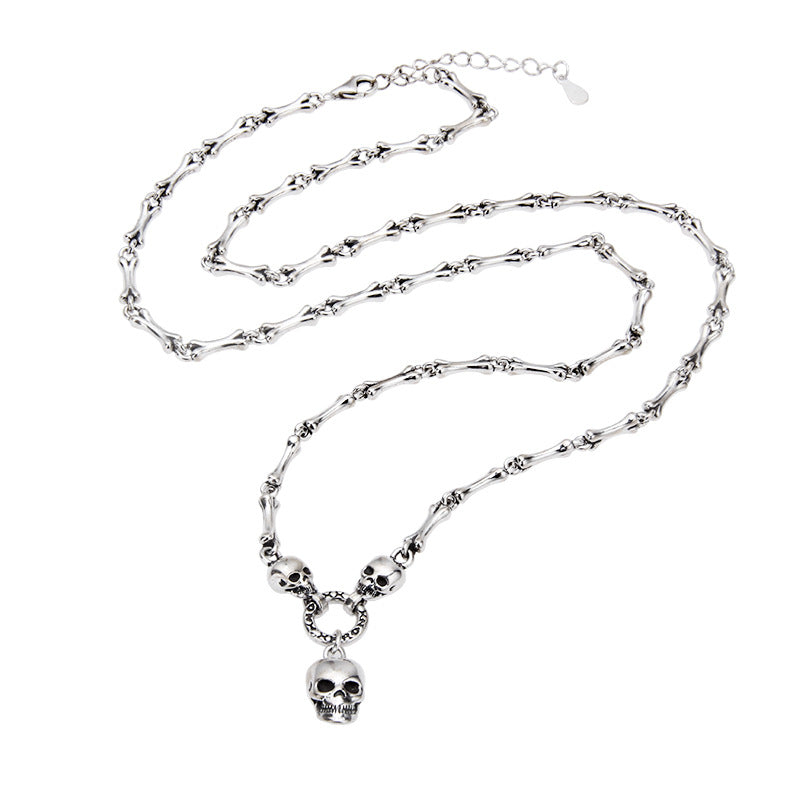 Bone Skull Chain - S925 Sterling Silver