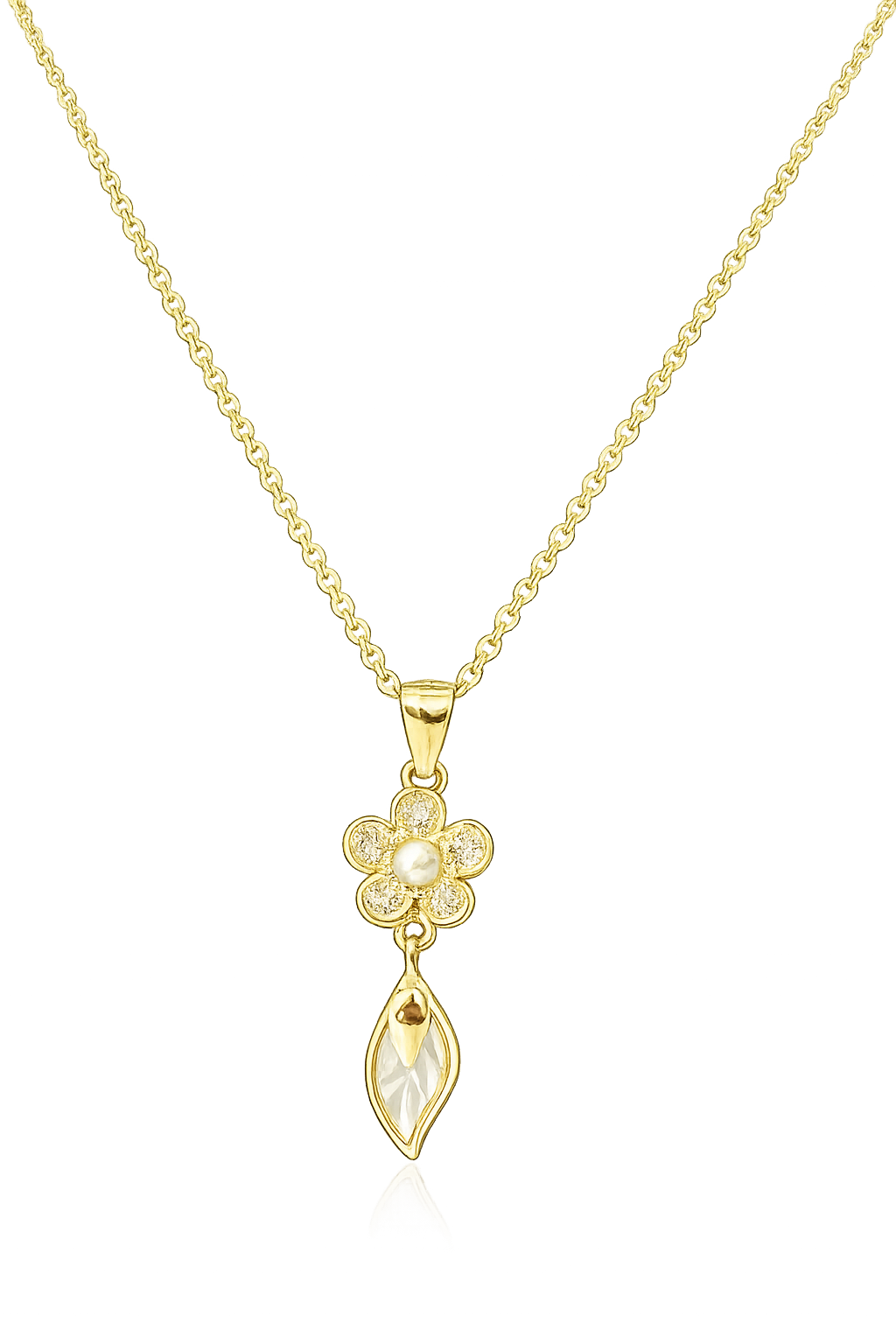 Daisy Drop Necklace