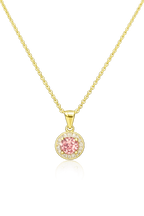 Rosé Halo Necklace