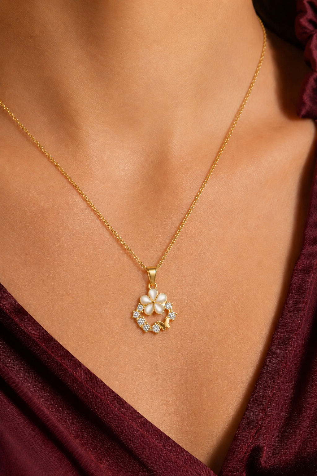 Blossom Butterfly Necklace