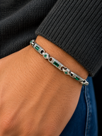 Emerald Legacy Bracelet in Sterling Silver 925s