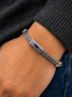 Sapphire Crown Bracelet in Sterling Silver 925s