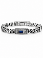 Sapphire Crown Bracelet in Sterling Silver 925s