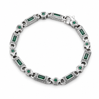 Emerald Legacy Bracelet in Sterling Silver 925s