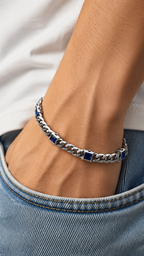 Neptune Square Bracelet - S925 Sterling Silver