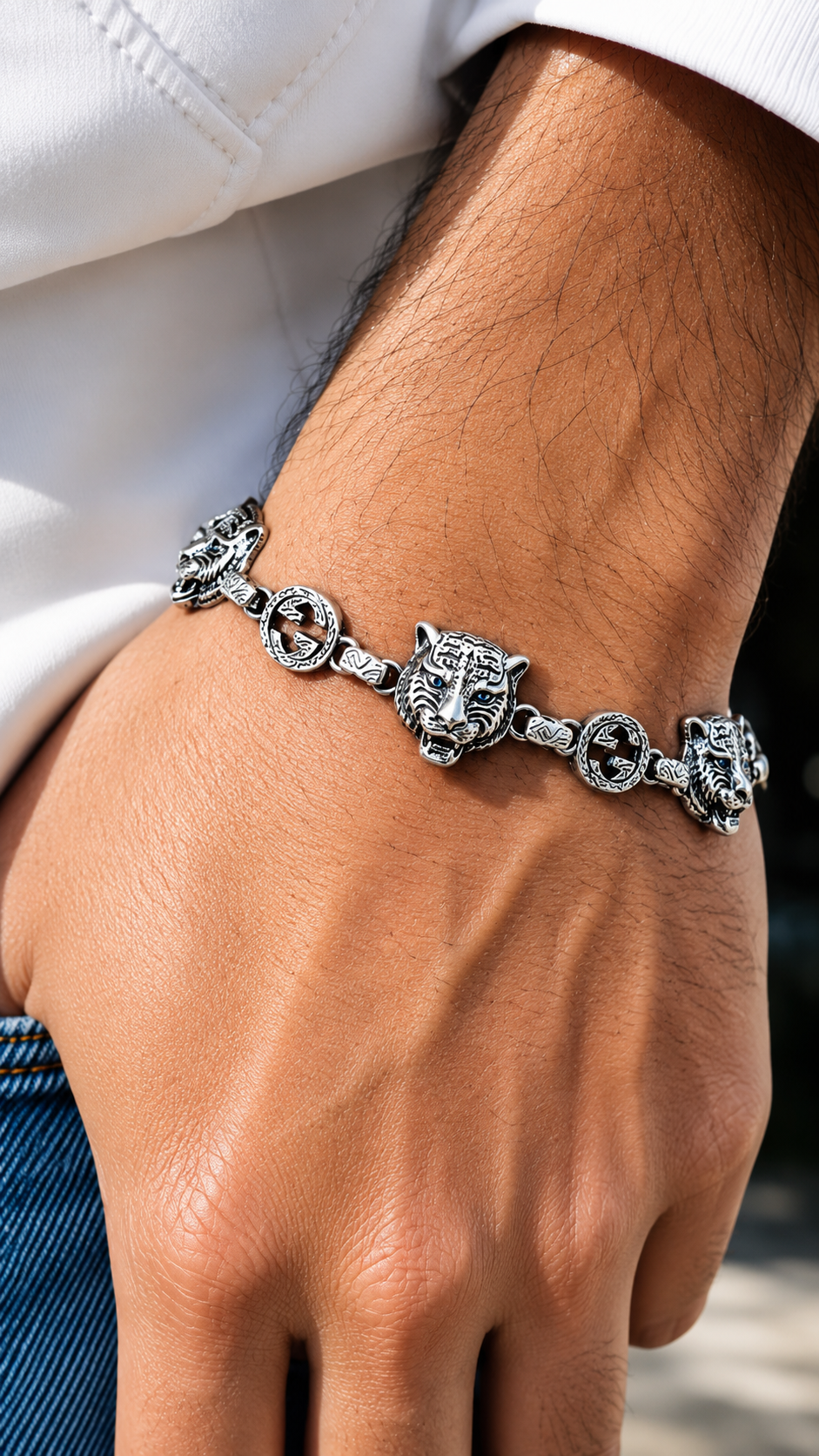 Panther Royale Bracelet - Sterling Silver 925s