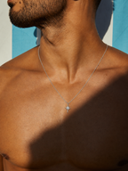 North Star Necklace -Pure Sterling Silver 925s-(55cm)