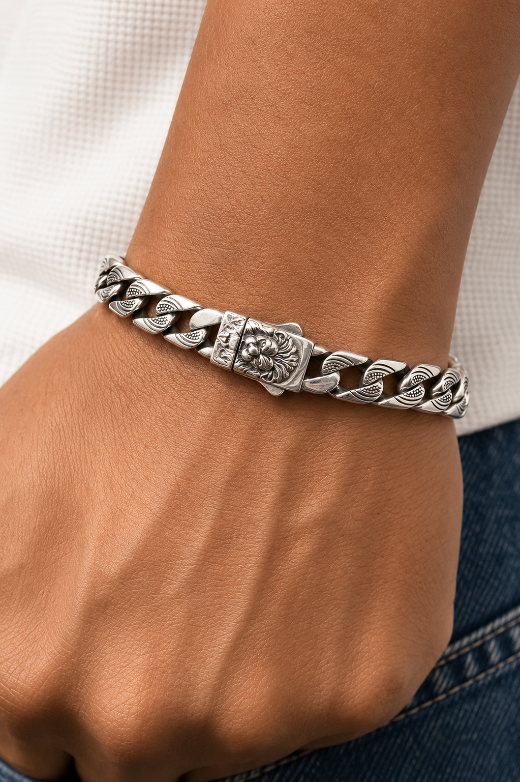 Lionheart Bracelet in Sterling Silver 925s
