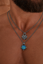 Solara Double-Face Abalone Pendant Necklace