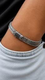 Titan Weave Bracelet -S925 Sterling Silver 20cm