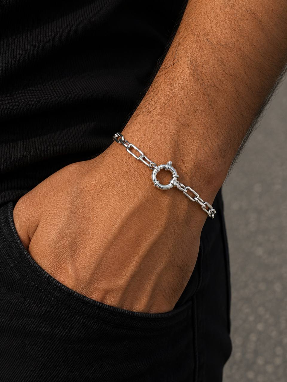 Linked Bracelet in Sterling Silver 925s