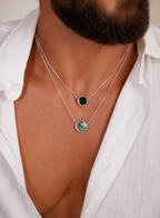 Duality Necklace -Pure Sterling Silver 925s-(60cm)