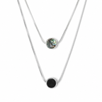 Duality Necklace -Pure Sterling Silver 925s-(60cm)