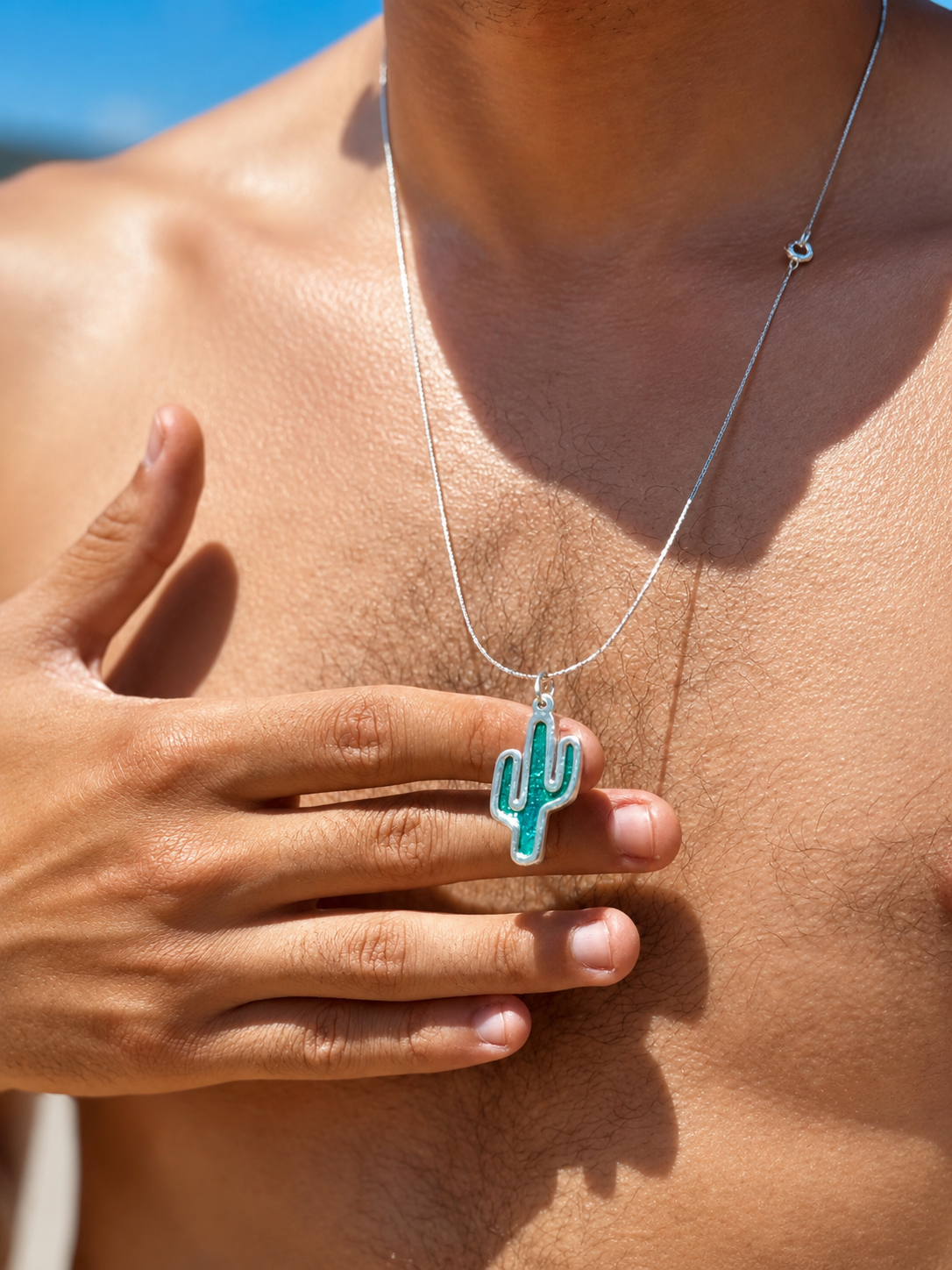Summer Cactus Necklace