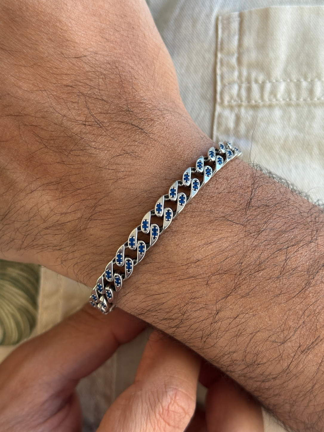 Azure Link Bracelet in Sterling Silver 925s