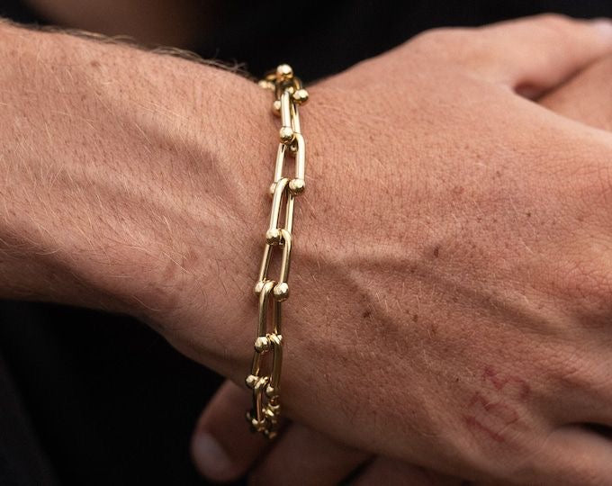 ROMAN BRACELET - S925 Sterling Silver Gold Plated 18k