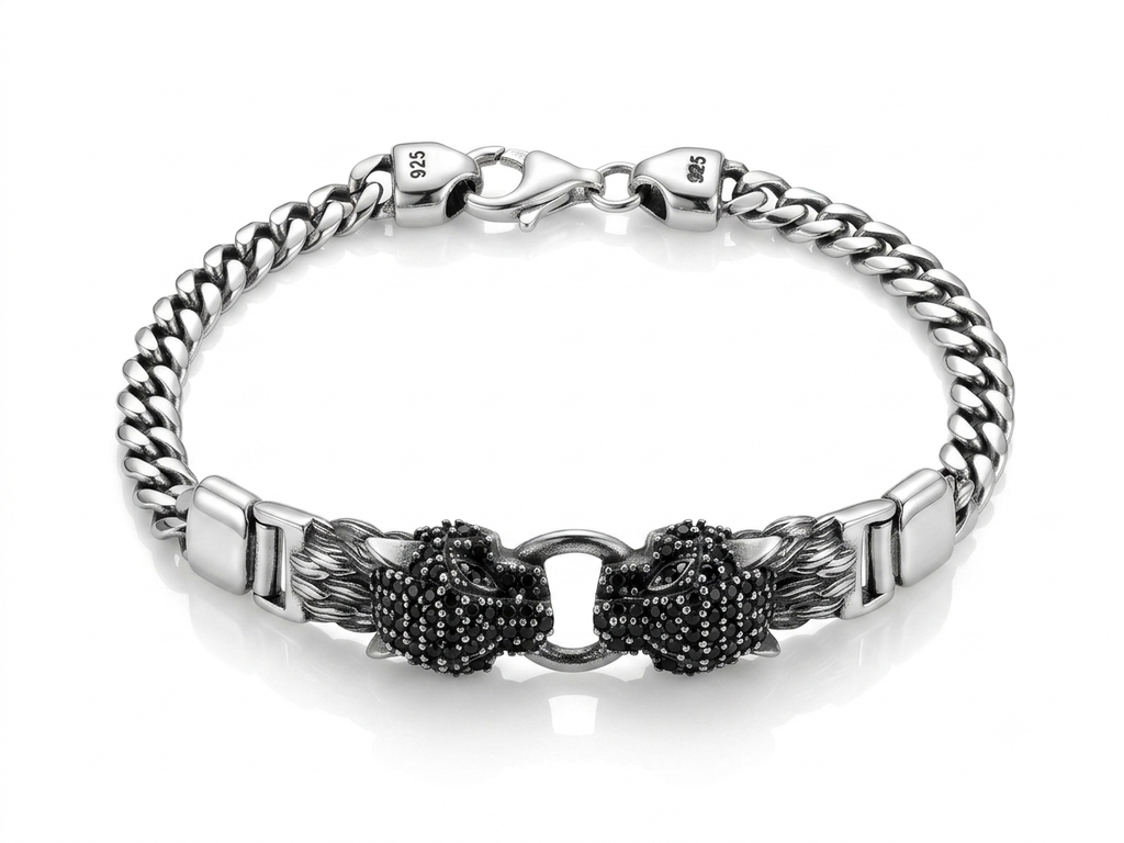 Black Panther Bracelet - S925 Sterling Silver