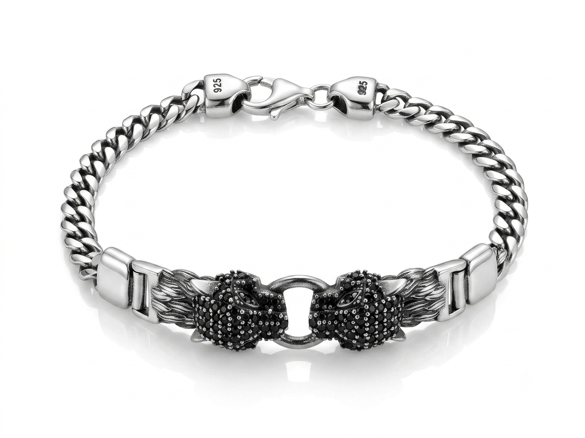 Black Panther Bracelet - S925 Sterling Silver