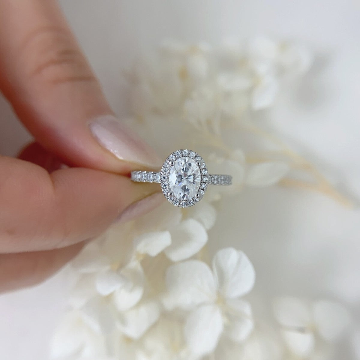 Oval Halo Ring