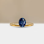 Blue Sapphire Gold Ring