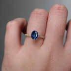 Blue Sapphire Gold Ring