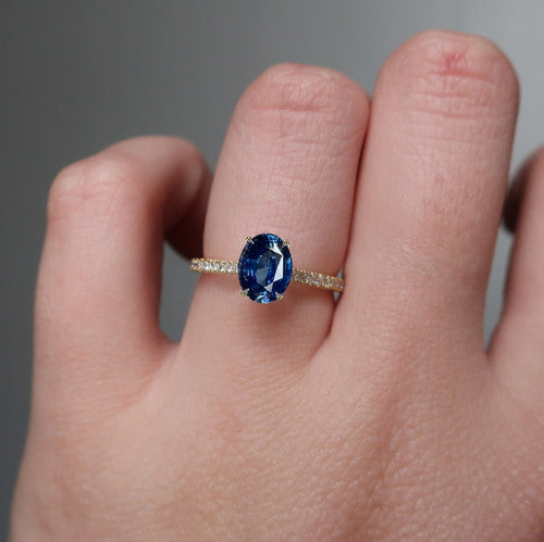Blue Sapphire Gold Ring
