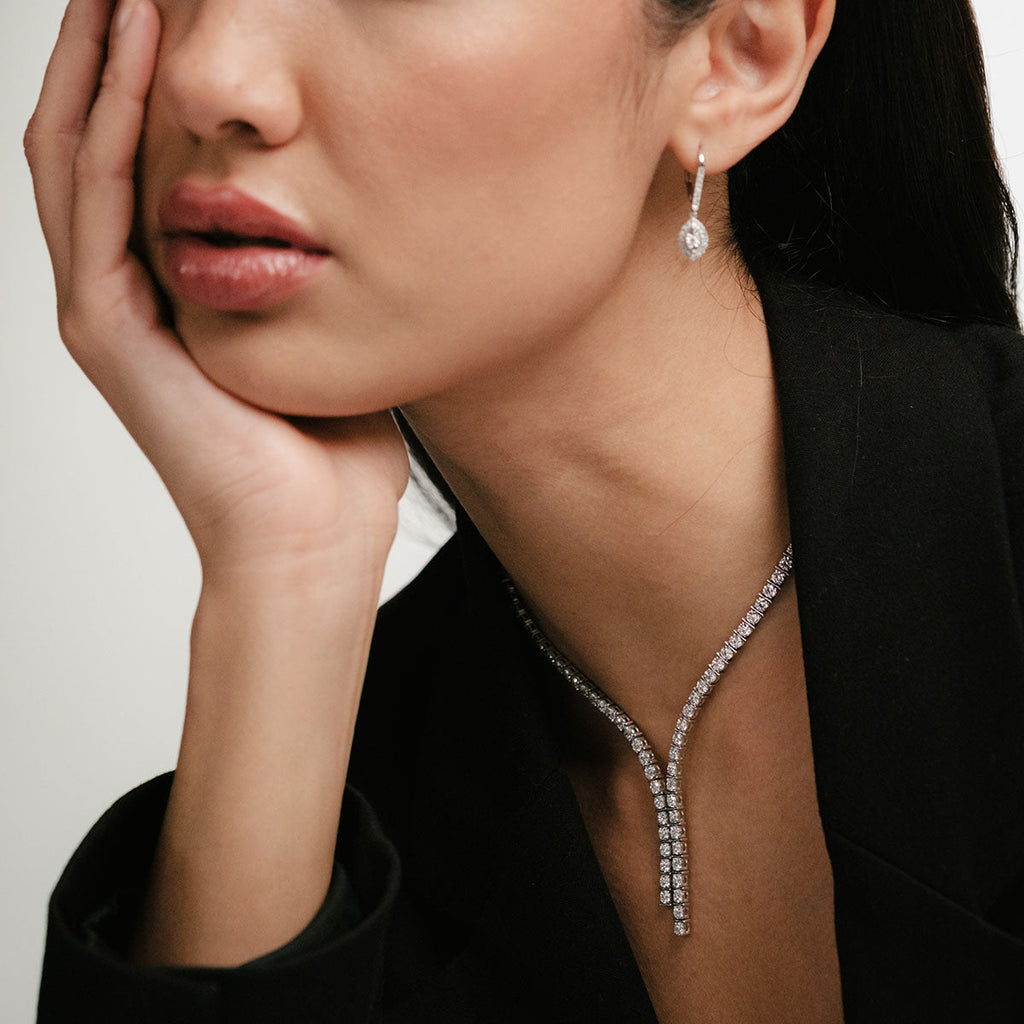 Drop Tennis Necklace