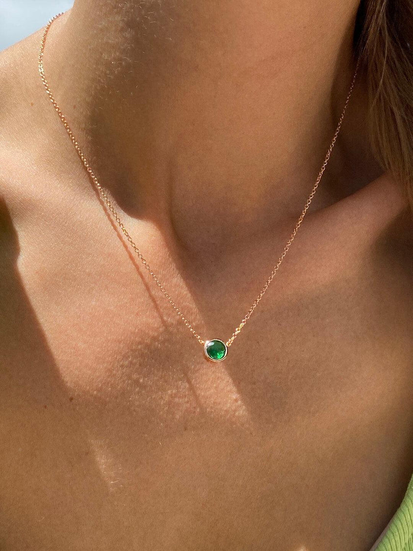 MIRANDA EMERALD CRYSTAL NECKLACE