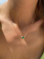MIRANDA EMERALD CRYSTAL NECKLACE