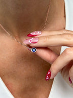 MIRANDA SAPPHIRE CRYSTAL NECKLACE