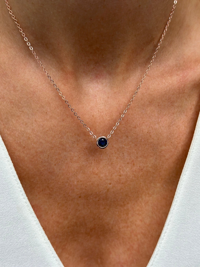 MIRANDA SAPPHIRE CRYSTAL NECKLACE