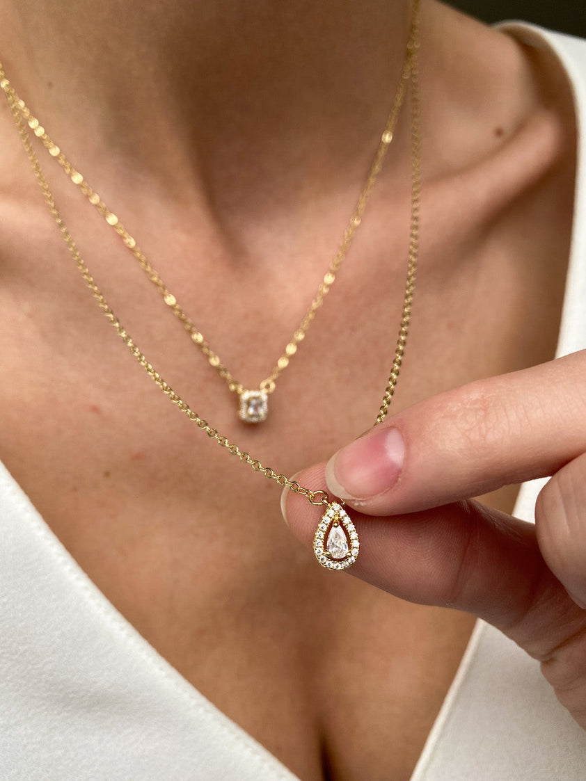 MADONNA DUO CRYSTAL NECKLACE