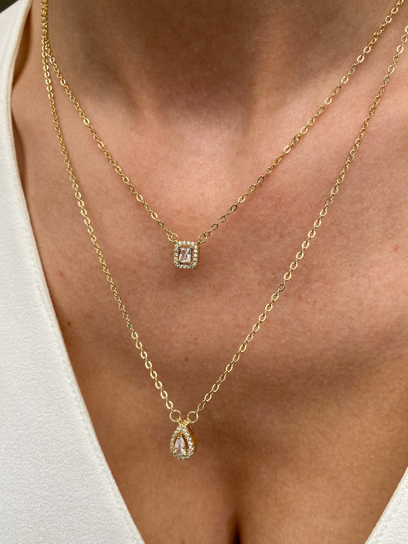 MADONNA DUO CRYSTAL NECKLACE