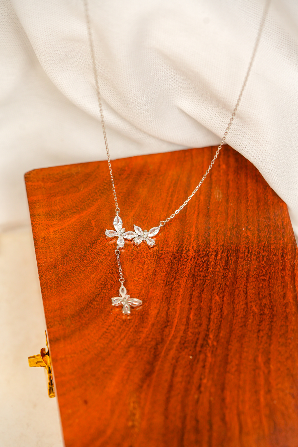 Butterfly Zircon Necklace