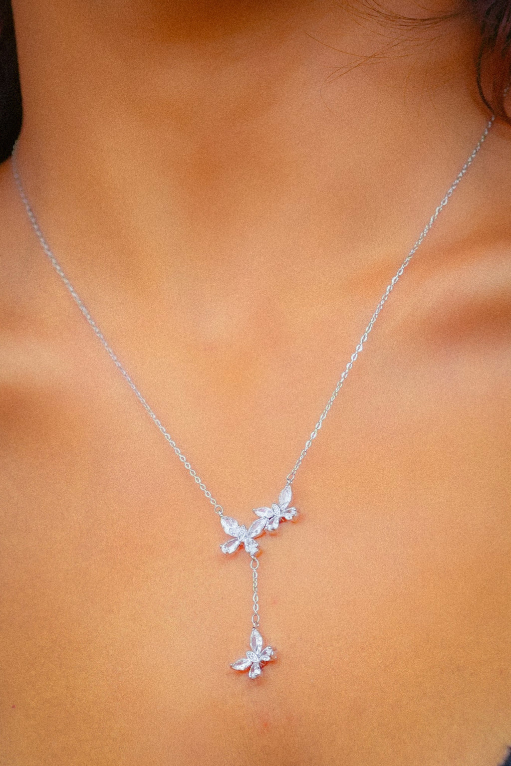 Butterfly Zircon Necklace