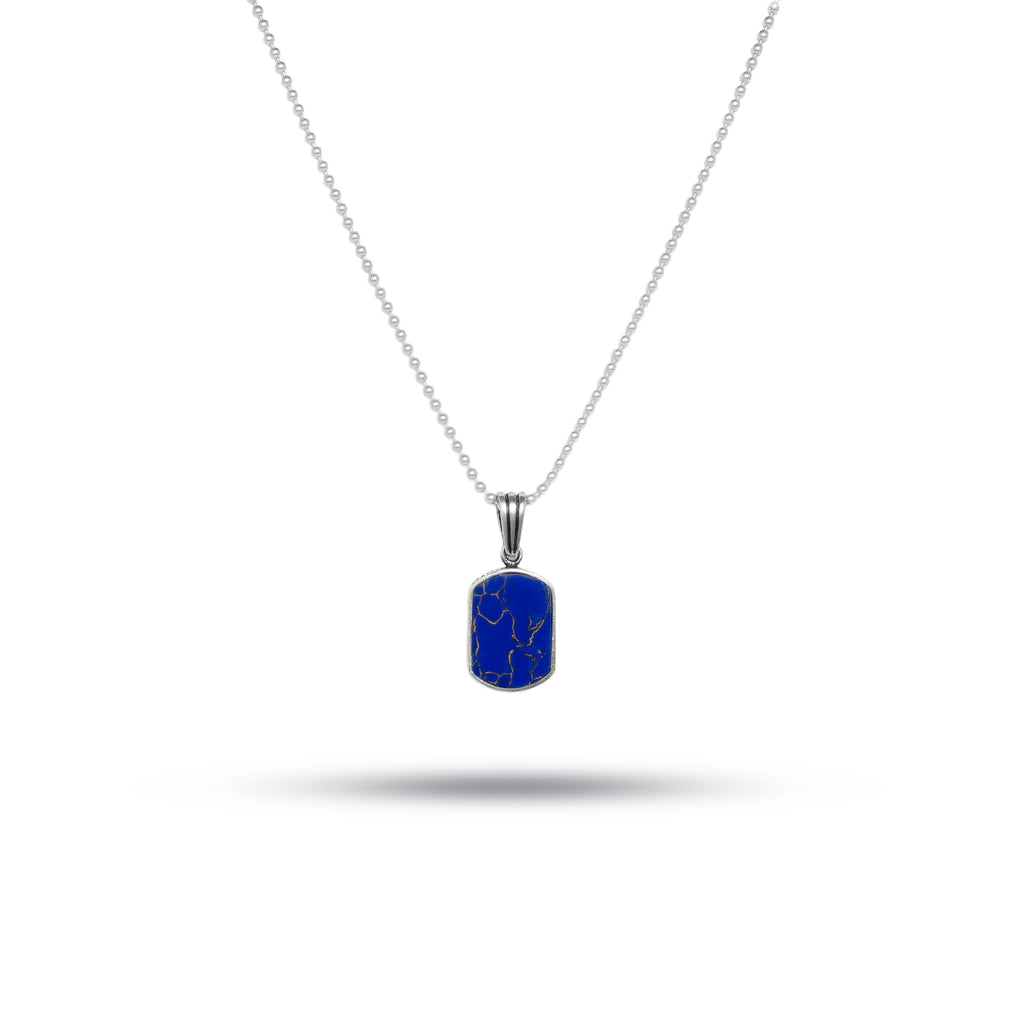 Moon over Lapis Necklace