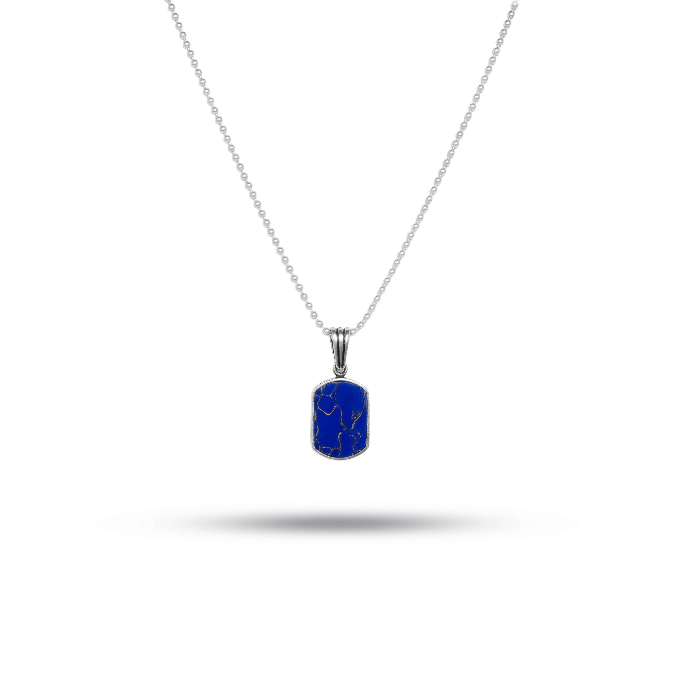 Moon over Lapis Necklace