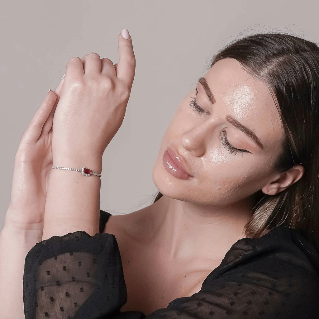 SQUARE ZIRCON TENNIS BRACELET