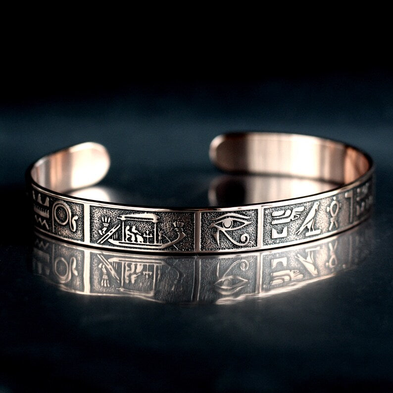 Egyptian Hieroglyphics Bracelet