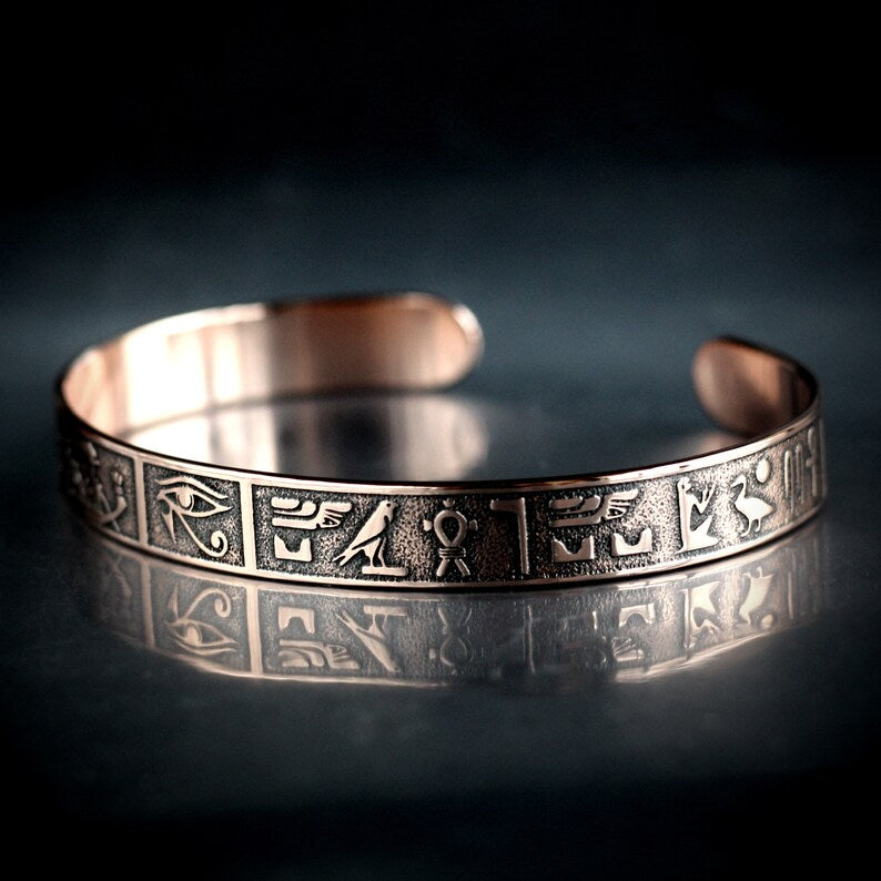 Egyptian Hieroglyphics Bracelet