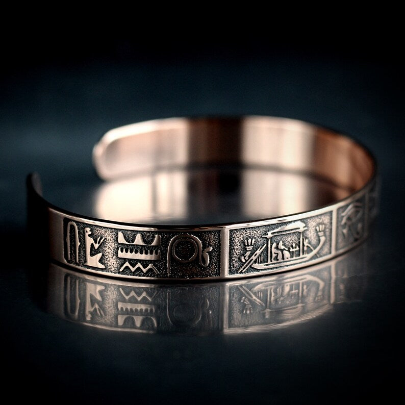 Egyptian Hieroglyphics Bracelet