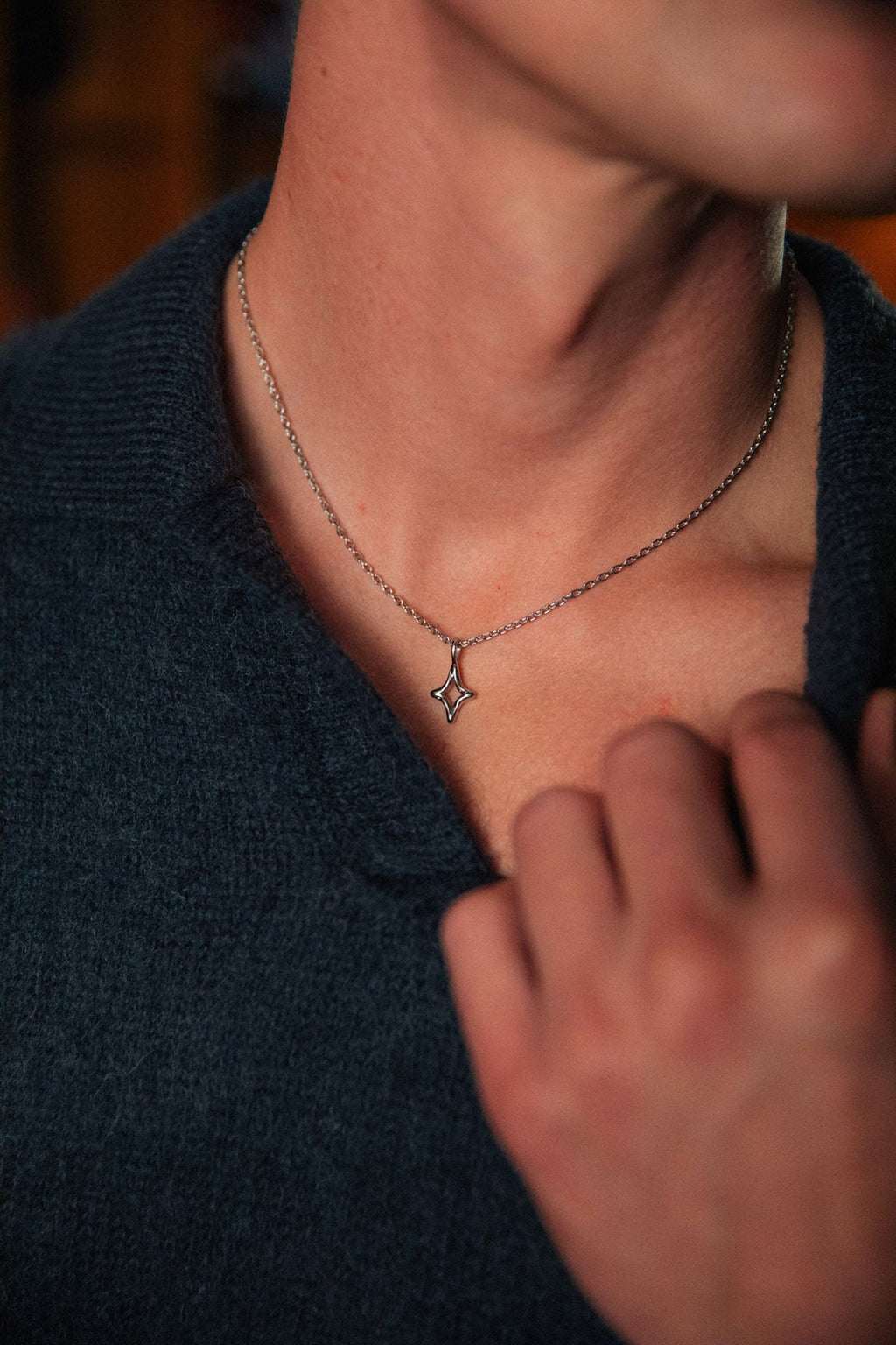 Ansel Necklace, Silver