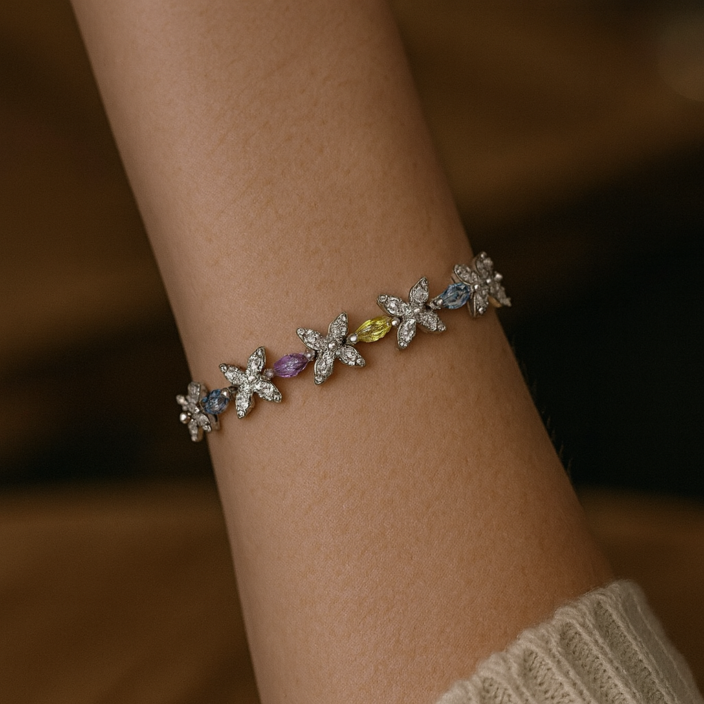 Baguette Rainbow Bracelet