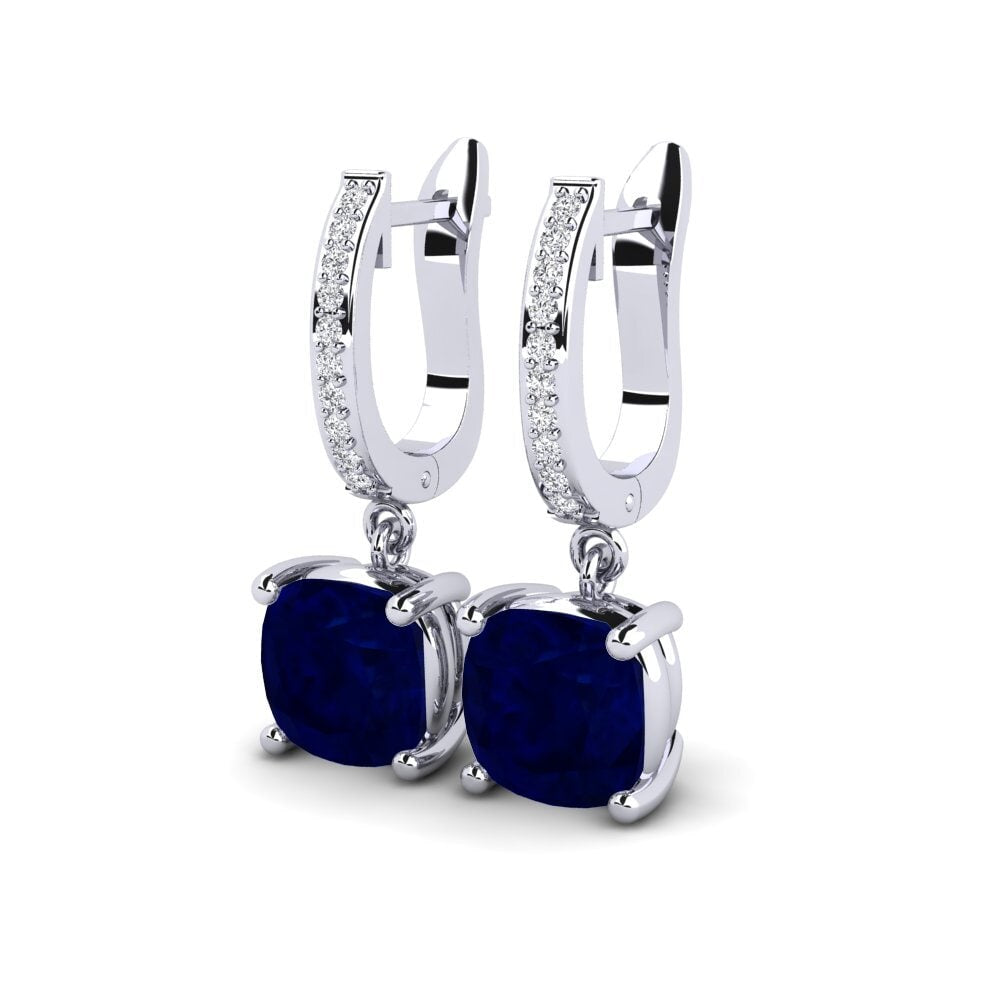 Blue sapphire Joshua Earrings