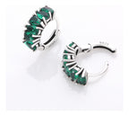 Green Emerald Drops Earrings