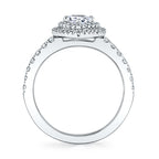 Pear Shaped Double Halo Ring