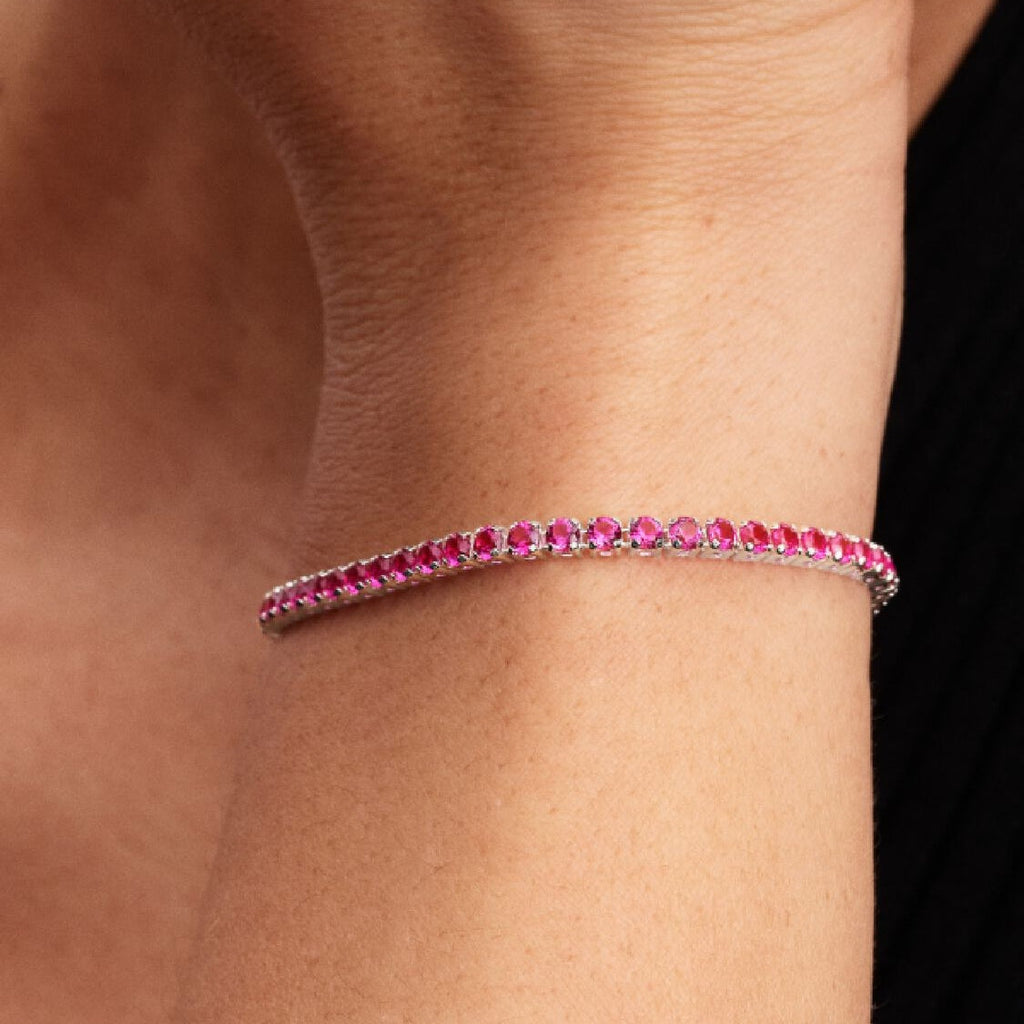 Ruby Tennis Bracelet