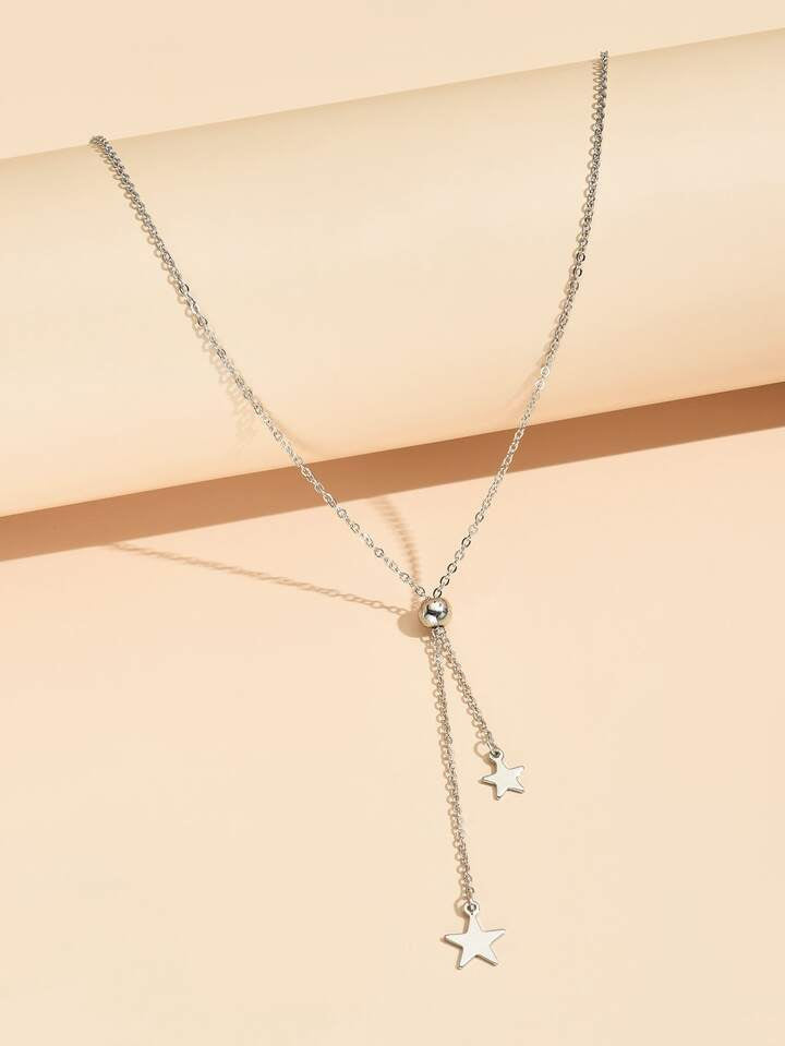 Star Y Lariat Necklace