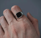 Onyx Square Ring